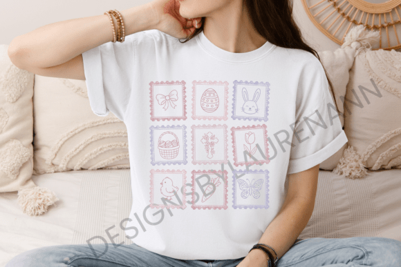 Easter Collage Pastel Graphic: A Soft Touch for Spring Designs